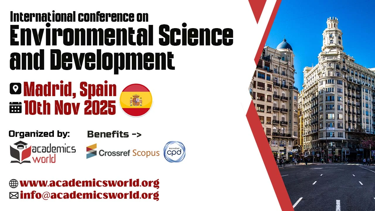 Environmental Science and Development Conference in Spain